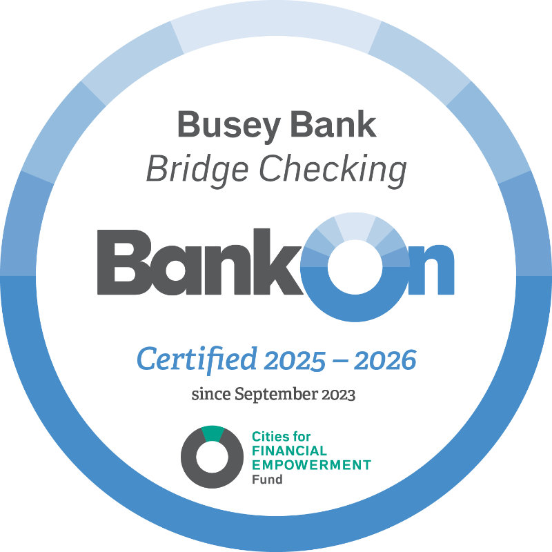 Busey Bank Logo - Bank On
