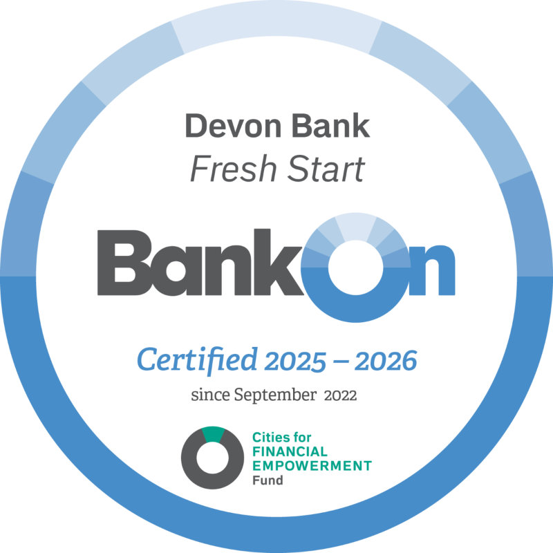 Devon Bank Logo - Bank On